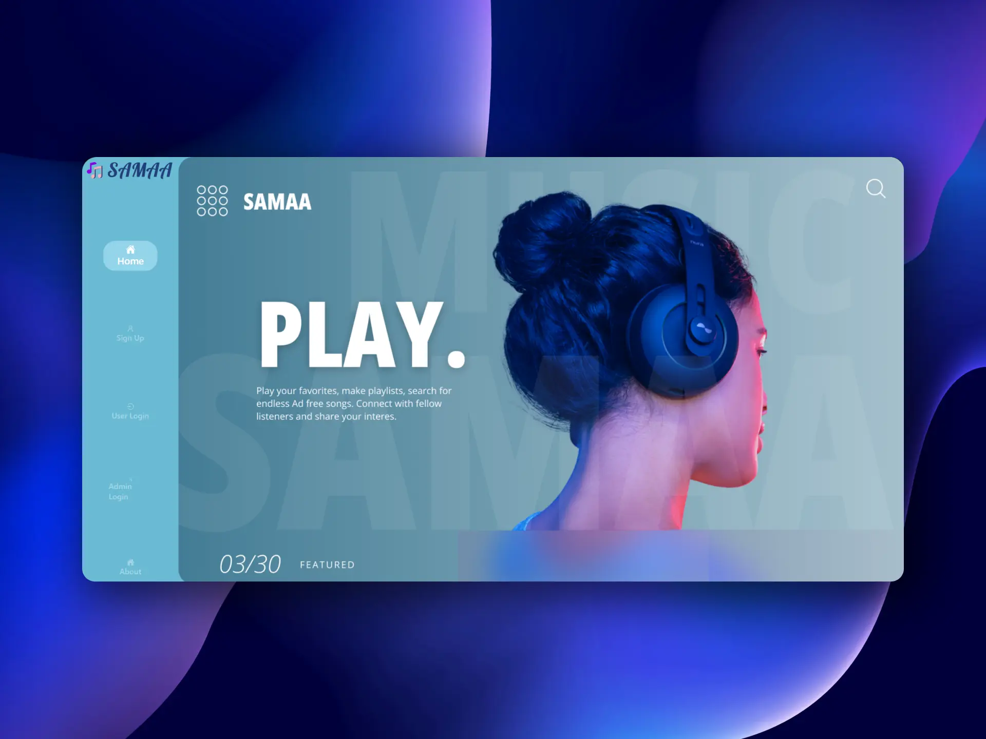 Samaa Project Homepage In Desktop View